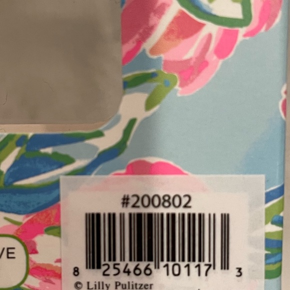 Lilly Pulitzer Cell Phone Gold Metal Stability Tech Ring Totally Blossom NWT - Picture 6 of 6